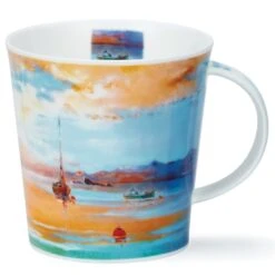 DUNOON Cairngorm Seascape Peach Mug*