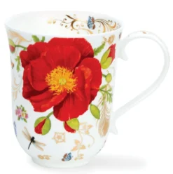 DUNOON Braemar Vintage Rouge (Poppy) Mug