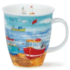 DUNOON Nevis Water's Edge Fishing Boats Mug