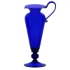 Bristol Glass Blue Medium Footed Jug BB016