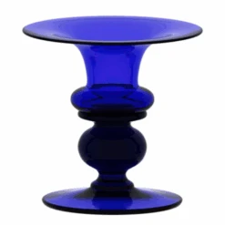 Bristol Glass Blue Small Candlestick BB032