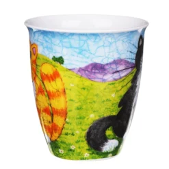 DUNOON Nevis Happy Cats Black & White (Ginger On Reverse) Mug 8 DUNOON Nevis Happy Cats Black & White (Ginger On Reverse) Mug -Glassware Specialty Store Picture43 1622201279