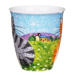 DUNOON Nevis Happy Cats Ginger (Silver Tabby On Reverse) Mug -Glassware Specialty Store Picture48 1622201784