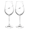 Auris - Pair Of Wine Swarovski Crystal Glasses