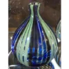 Twists Glass - Small Pod Vase Blue/Green/Black