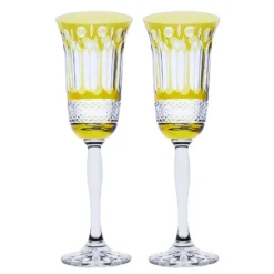 Royal Scot - Belgravia Flute Pair Amber Presentation Boxed