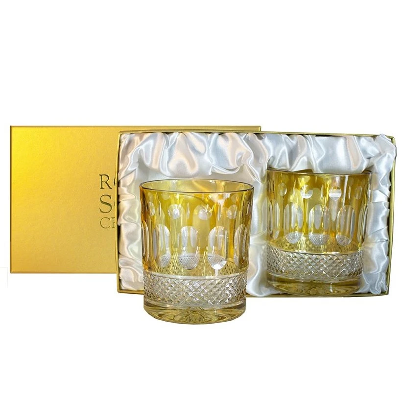 Royal Scot - Belgravia Large Tumbler Pair Amber Presentation Box 1 Royal Scot - Belgravia Large Tumbler Pair Amber Presentation Box