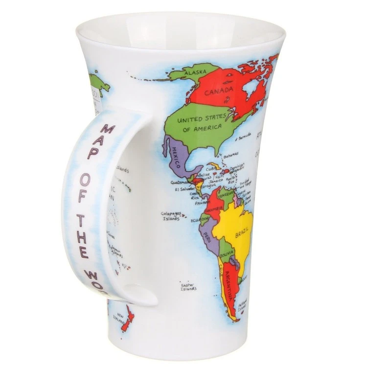 DUNOON Glencoe Map Of The World Mug 1 DUNOON Glencoe Map Of The World Mug