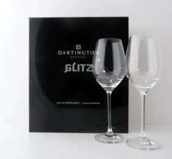 DARTINGTON Glitz Wine Glass Pair ST2557/3 -Glassware Specialty Store glitz box 2 1494684517