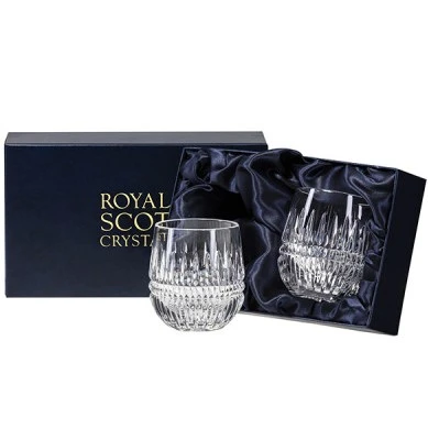 Royal Scot - Iona Barrel Pair Of Tumblers 8oz Presentation Box 1 Royal Scot - Iona Barrel Pair Of Tumblers 8oz Presentation Box