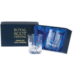 Royal Scot - London Whisky Tumbler 7oz Pair Presentation Boxed