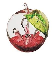Caithness Abstract Nature Windfall Ruby Apple Paperweight U8945