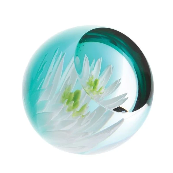 Caithness Floral Charms Waterlily Paperweight U19034 2 Caithness Floral Charms Waterlily Paperweight U19034 - Image 2