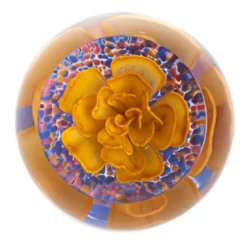 Caithness Floral Delight Gold Paperweight U22025