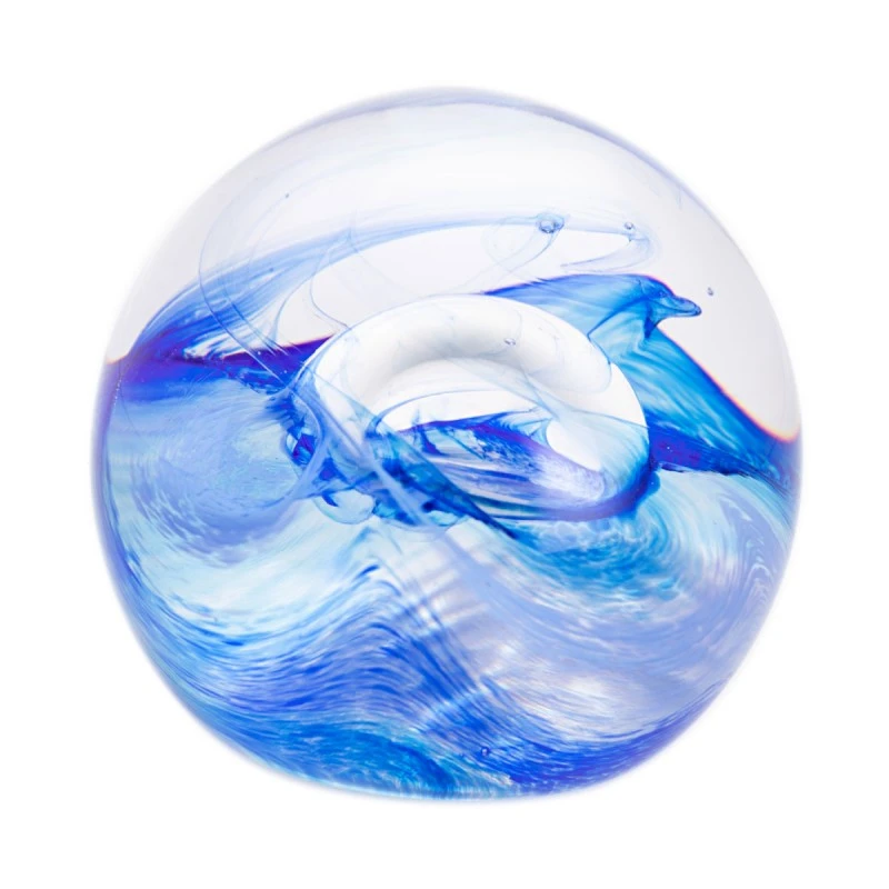 Caithness Abstract Mooncrystal Blue Paperweight U23015 1 Caithness Abstract Mooncrystal Blue Paperweight U23015