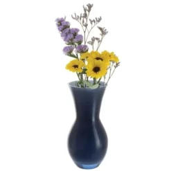 DARTINGTON Little Treasures Ink Blue & White Vase VA3425/IB/W -Glassware Specialty Store va3425 little treasures ink blue white slim vase wthflwrs co 1554581236 1574431931